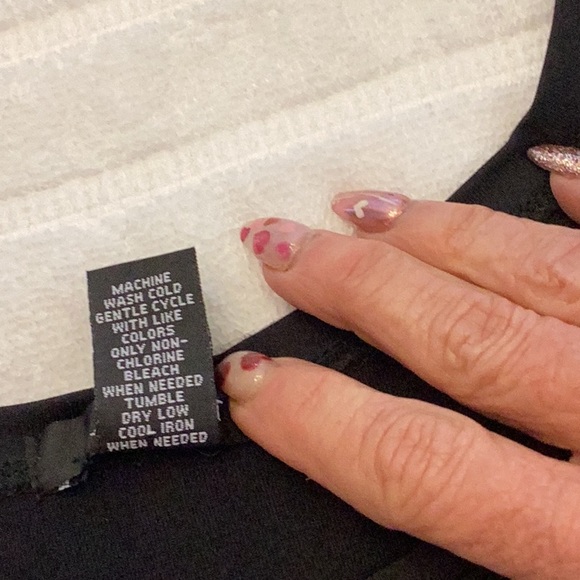 Alfani Black Tank Top sz M Ultrasoft super cute Modest NWOT Loungewear Cami - Picture 8 of 12